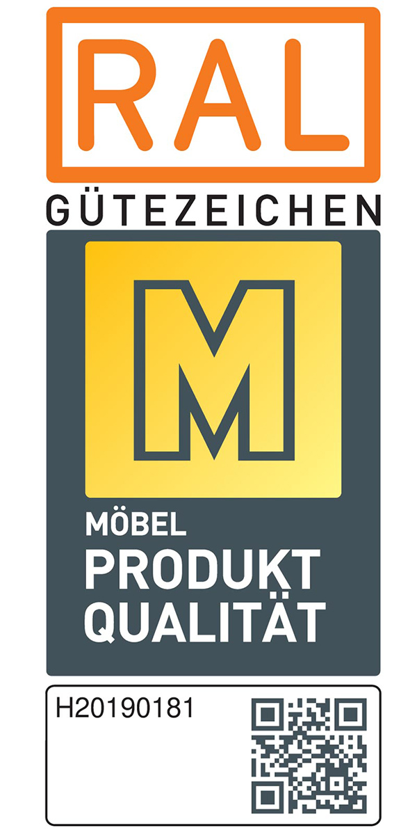polsterpower Ecksofa - granit - Basismodell - Canape links