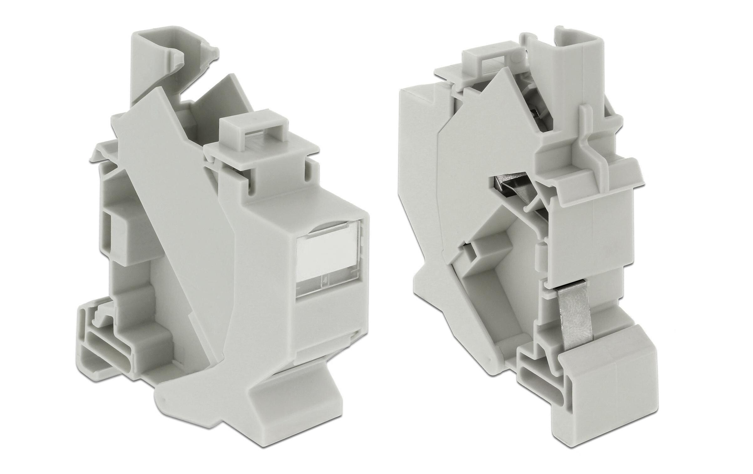 Hutschienenhalter Keystone mit StaubschutzHalterung für Hutschienen mit Staubschutz