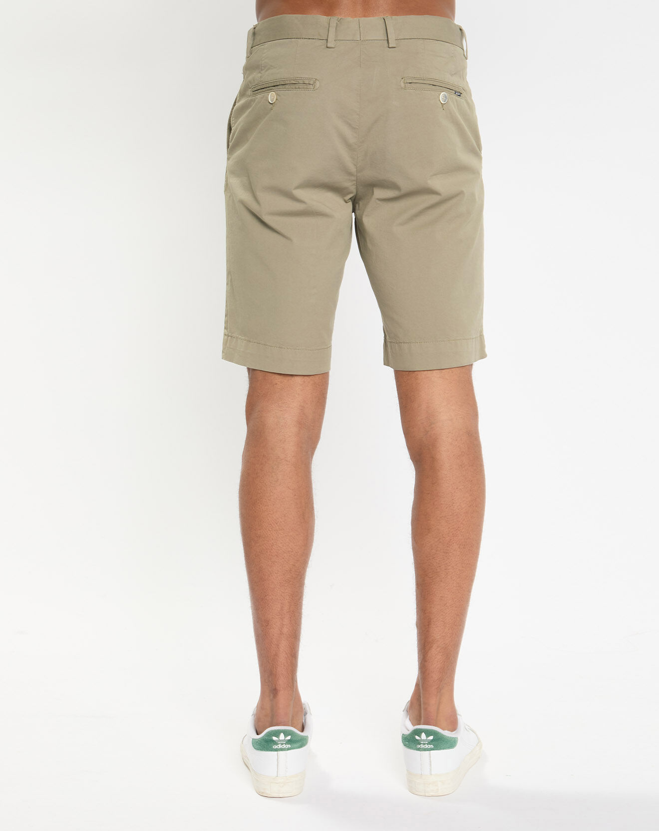 Hackett London Bermuda en Twill Regular Fit uni kaki