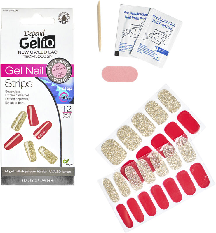 Depend Gel iQ Gel Nail Strips Semi cured n