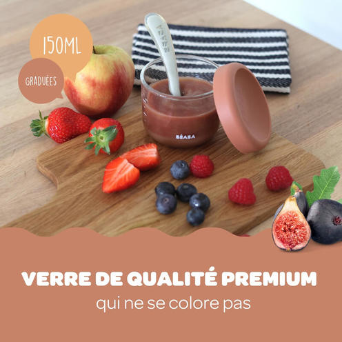 Coffret 6 portions verre Sunrise Color 150 ml - BEABA
