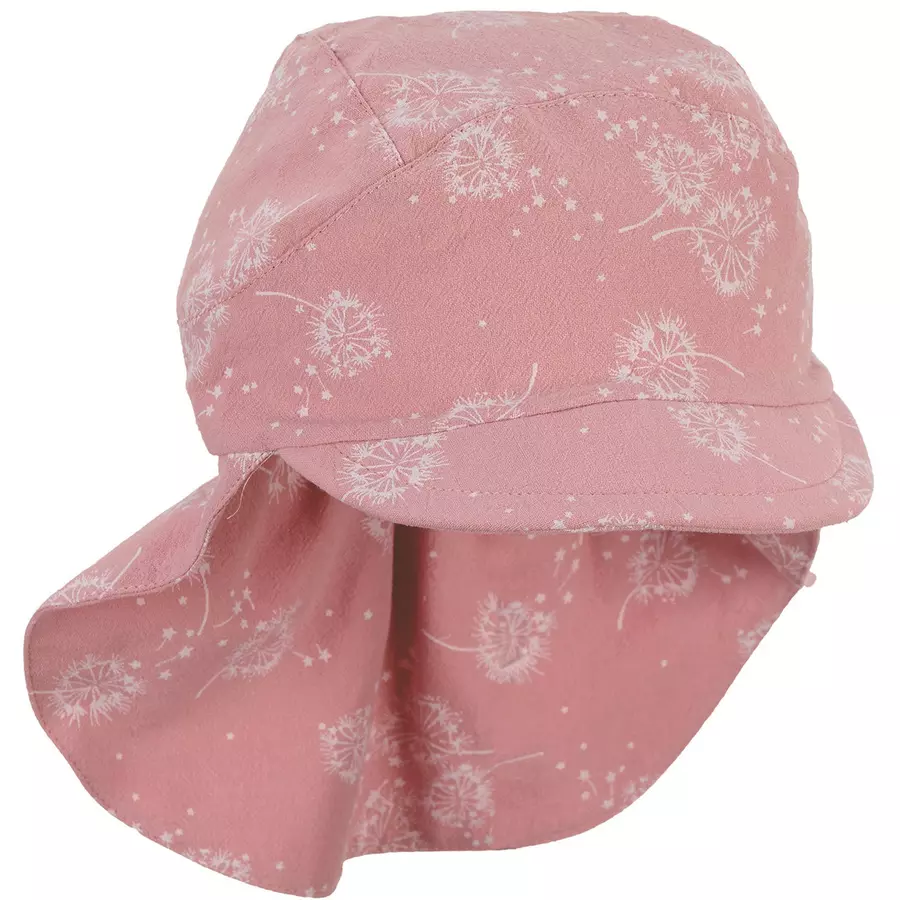 Sterntaler Schirmmütze mit Nackenschutz rosa