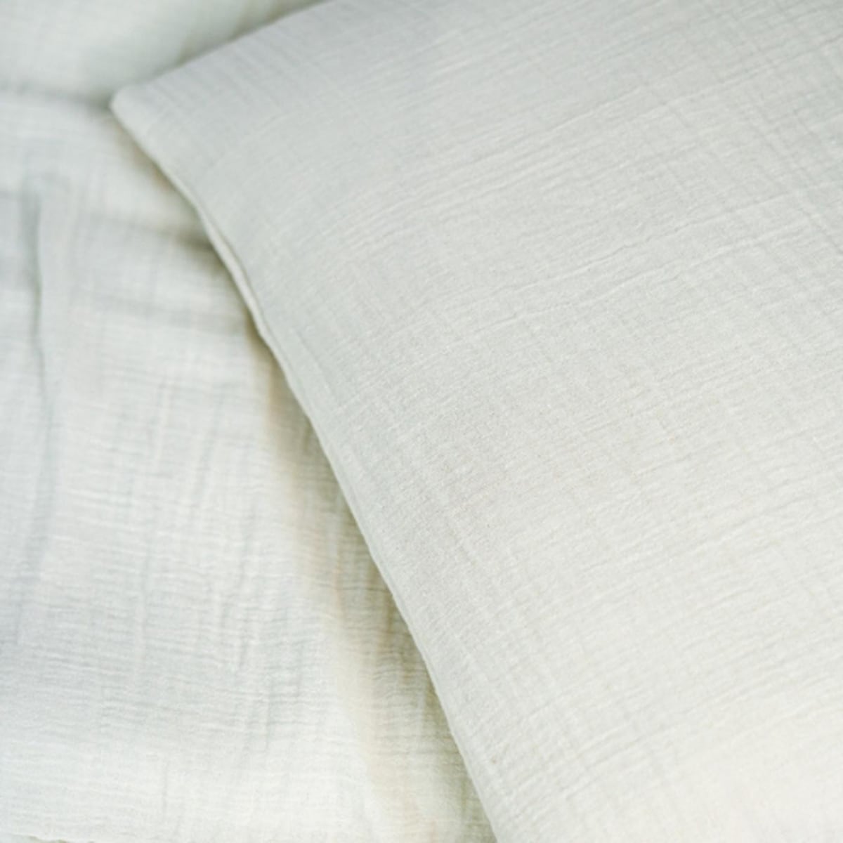 NG Baby Påslakan Säng Muslin Ivory