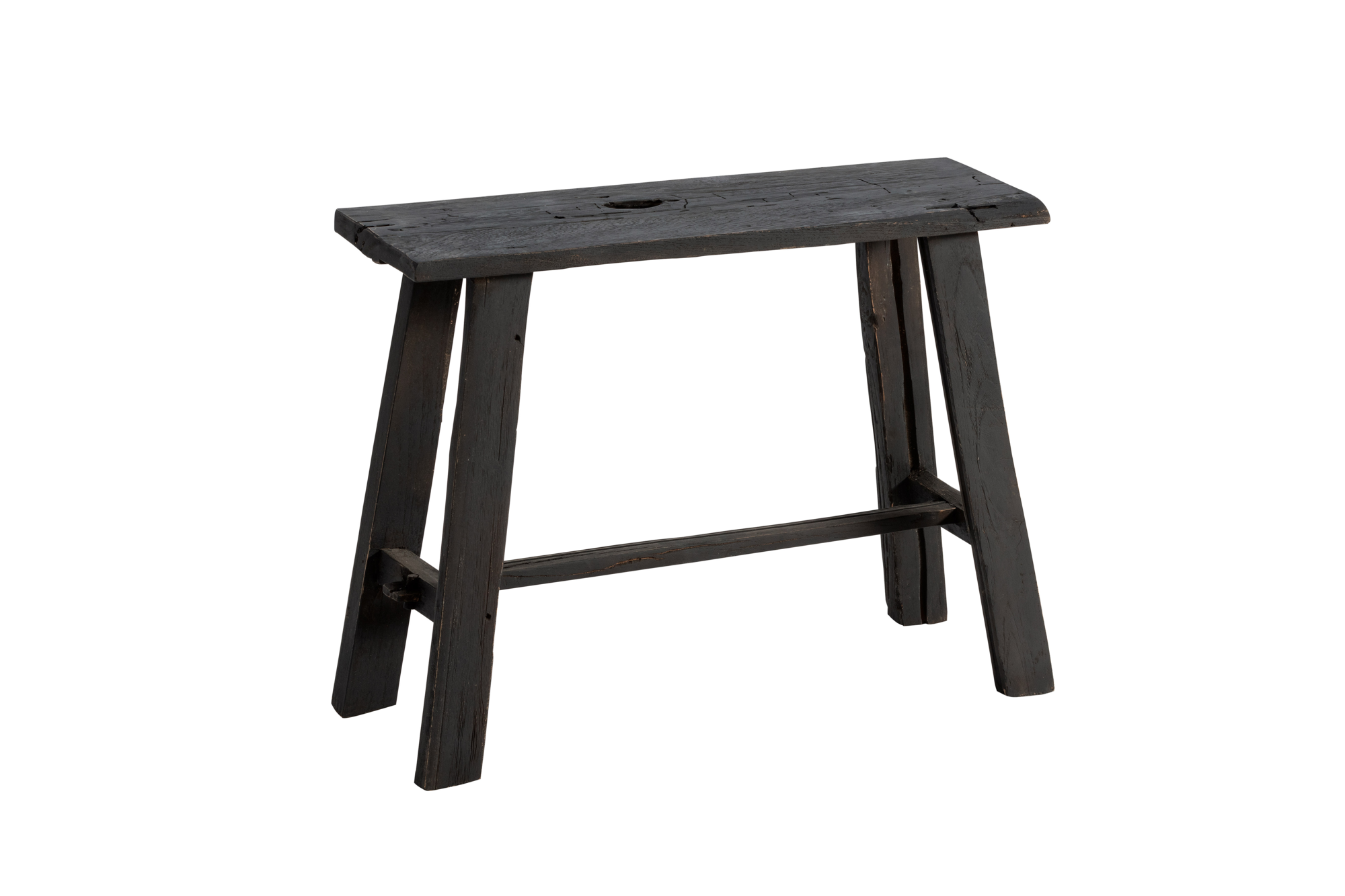 Lodge Living bankje oud teak zwart 60 cm