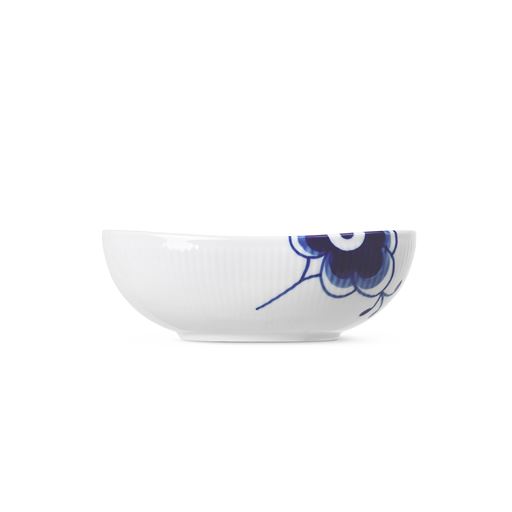 Royal Copenhagen Blå Mega Riflet Oval Skål, 11,5x15,5 cm