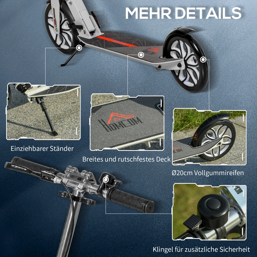 HOMCOM Tretroller bunt