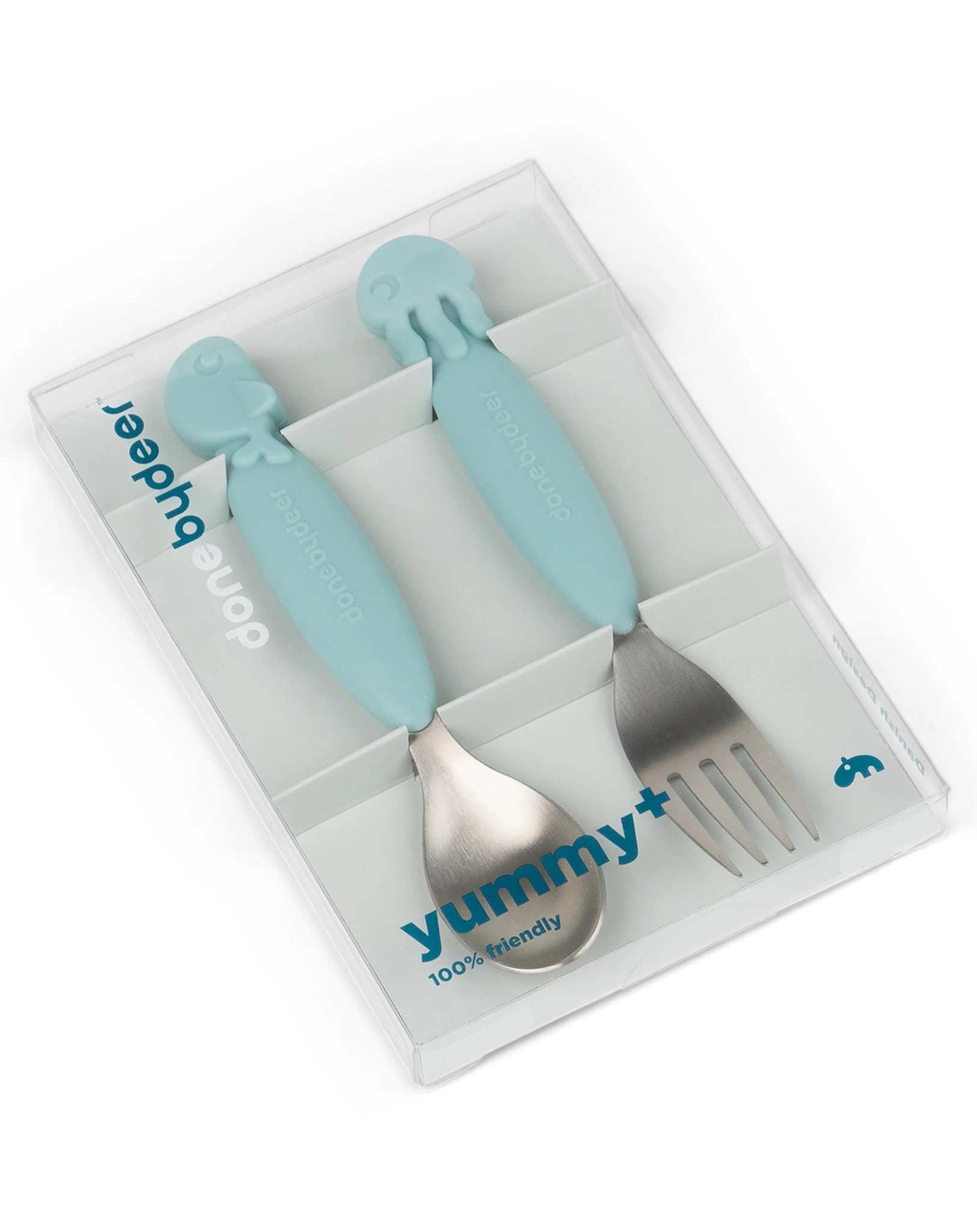 Besteckset YUMMYPLUS - SEA FRIENDS 2-teilig in blau