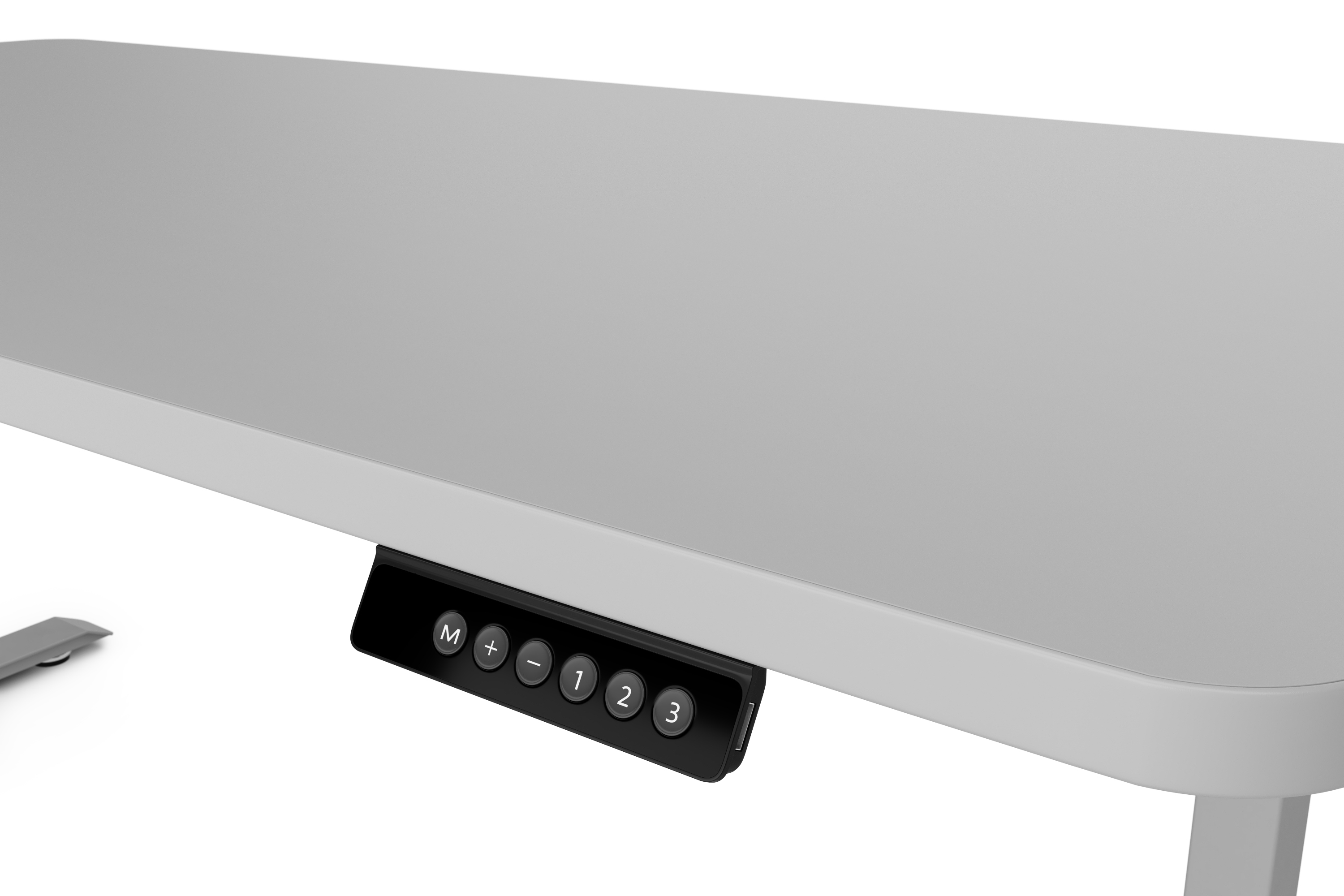 Stehpult elektrisch PREMIUM grau 160 x 80 cm