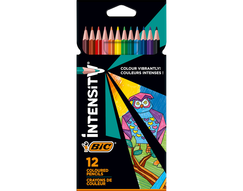 LÁPIS DE COR BIC INTENSITY UP 12 UNIDADES