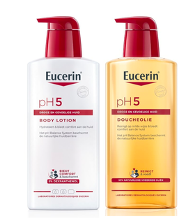 Eucerin pH5 Lichaamsverzorgingsset - Doucheolie en Bodylotion - 2 stuks