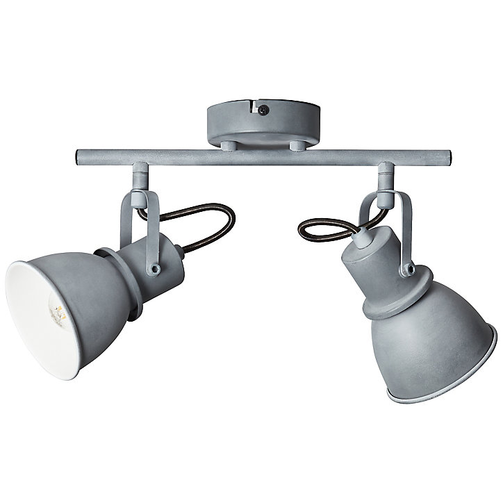 Reglette Brillant Bogart gris ciment H.23 cm