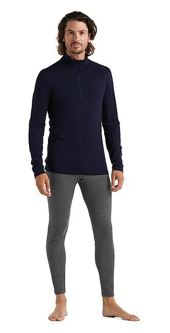 ICEBREAKER - T-SHIRT ML DEMI ZIP 200 OASIS HALF ZIP M