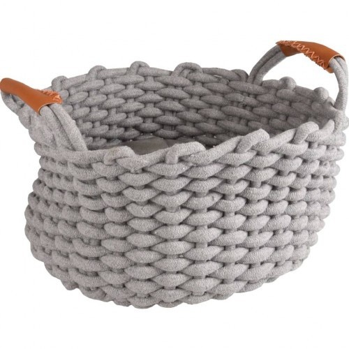 Cesta para animais de estimação Enya com almofada, cinza