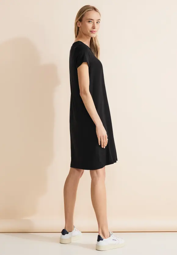Basic T-Shirt-Kleid - Black