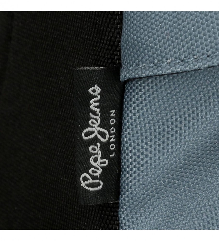 Estojo Pepe Jeans com três compartimentos 6334327 Azul