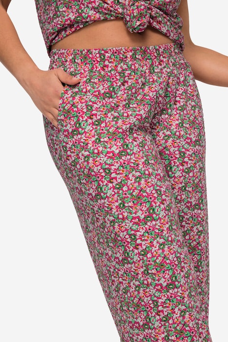 Jerseyhose, gerades Bein, Alloverdruck, Elastikbund