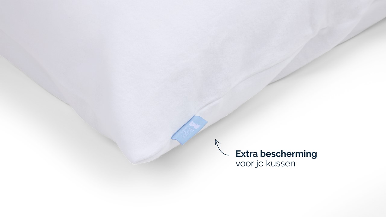 Molton Kussensloop B Bright (set van 2) wit