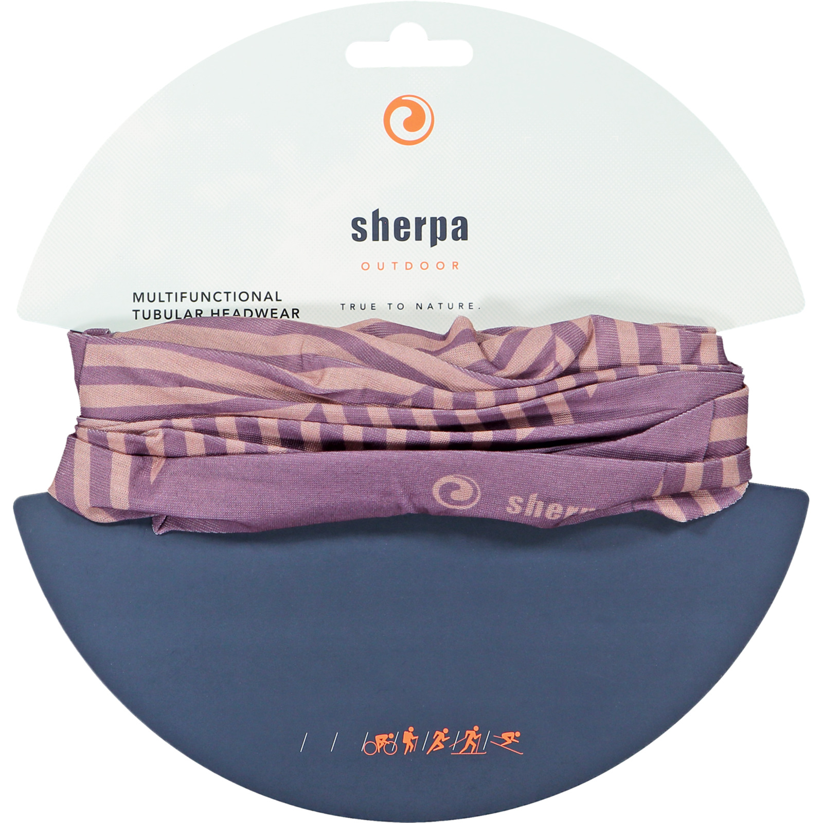 Sherpa Erwachsenen-Bandana Barban brombeer