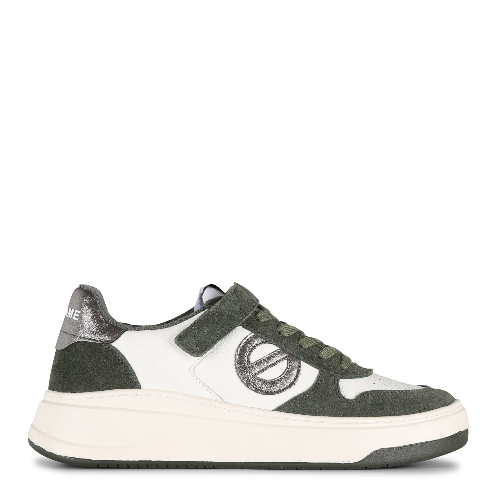 Baskets basses en cuir| Multicolore