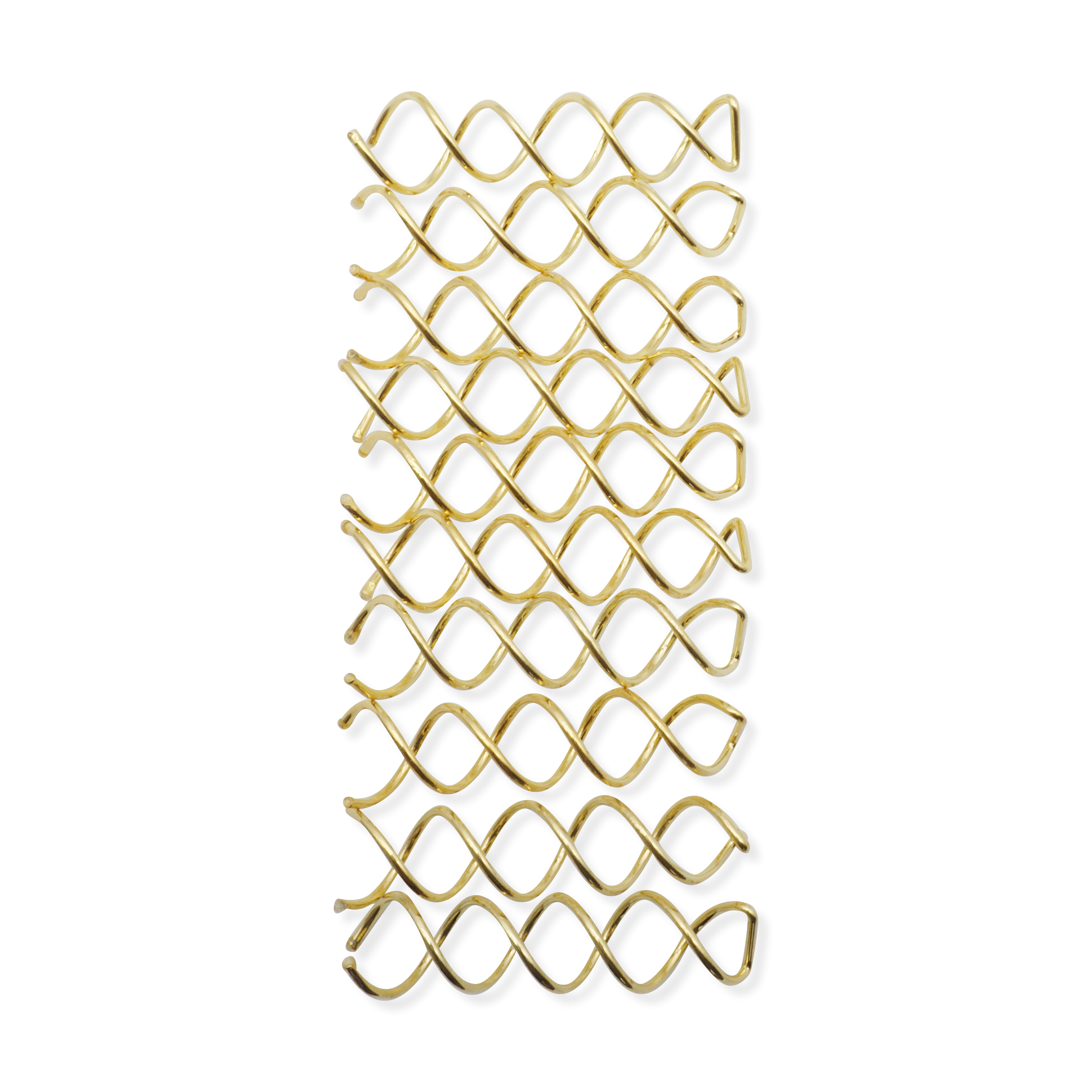 (10er Set) 6mm Haar Spiral Klammer Haarnadel Clips Spirale - Gold