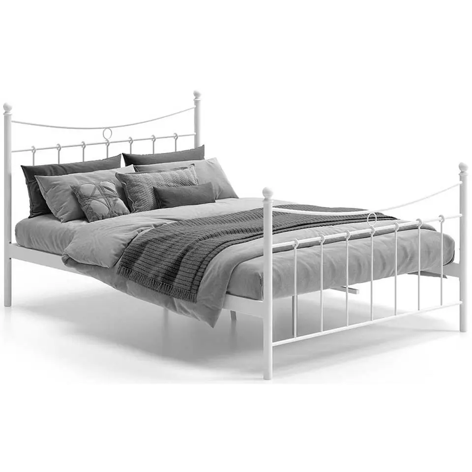 Bed Liza 140x200 met lattenbodem - wit