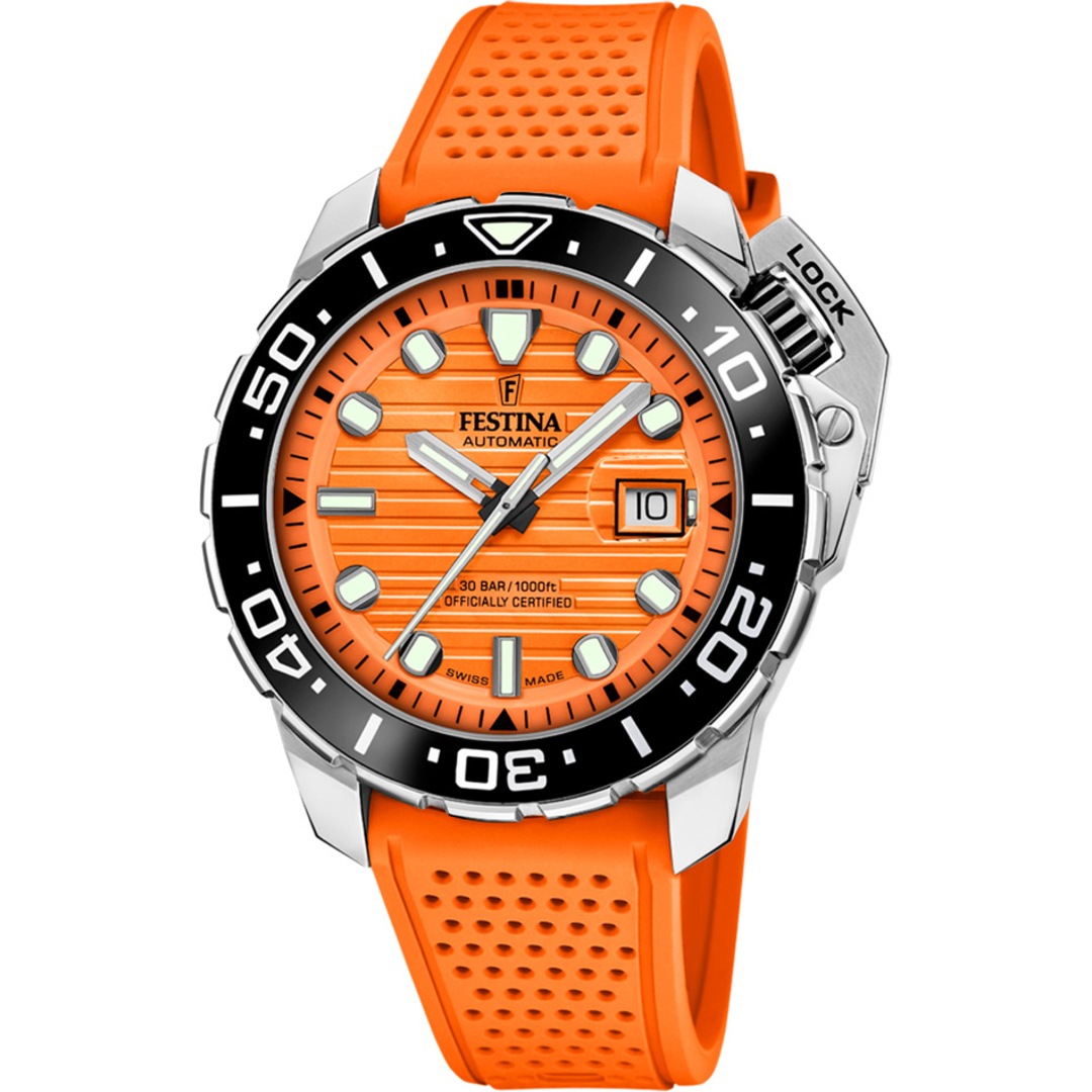 Festina Swiss Diver COSC Orange