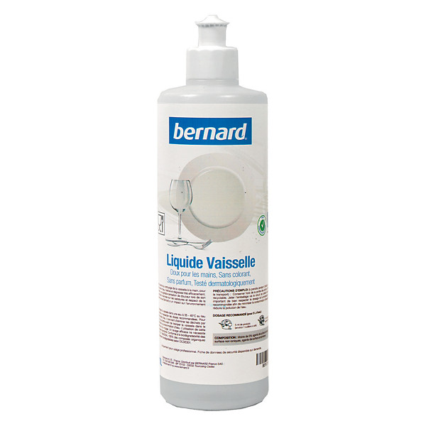Liquide vaisselle concentré Bernard peaux sensibles 500 ml