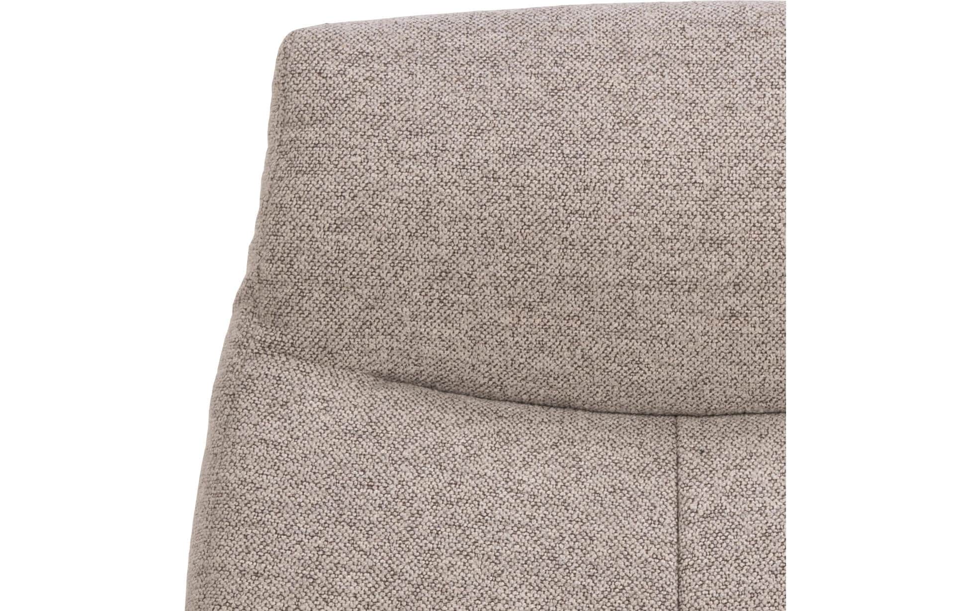Sessel London Stahl/Textil, Beige<br>Edler Relaxsessel mit passendem Fusshocker