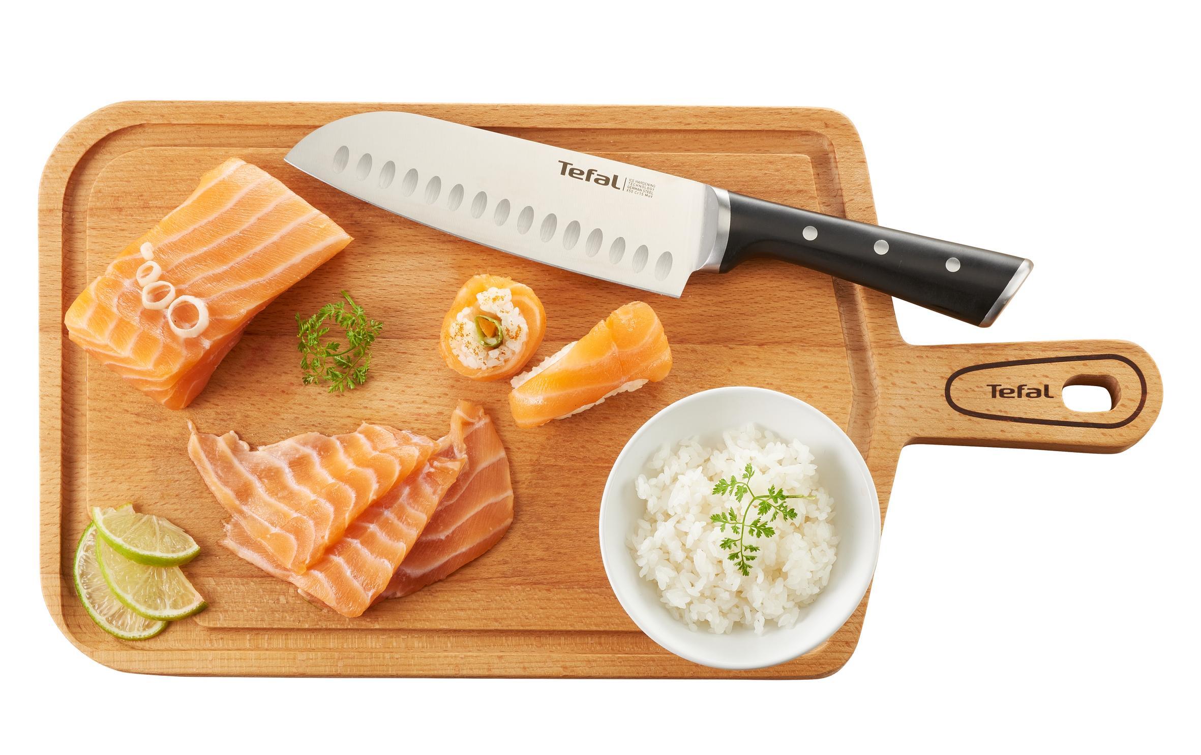 Messerblock-Set mit Messer Ingenio Ice Force Schwarz<br>Messerblock aus Holz mit 5 Edelstahlmessern