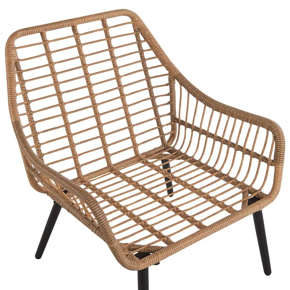 LAURETO - Bistroset voor 2 - Natuurlijk - PE rotan