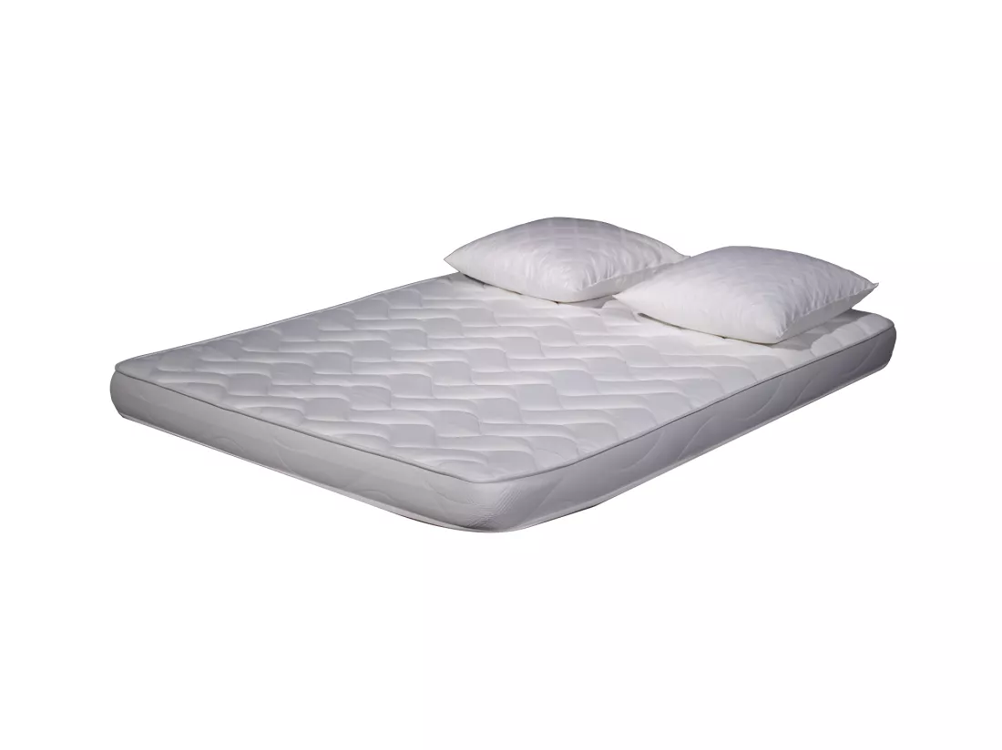 Matelas mousse ECO - 140x190cm et 2 Oreillers accueil mémoire de forme 60x60cm - mousse - 14 cm