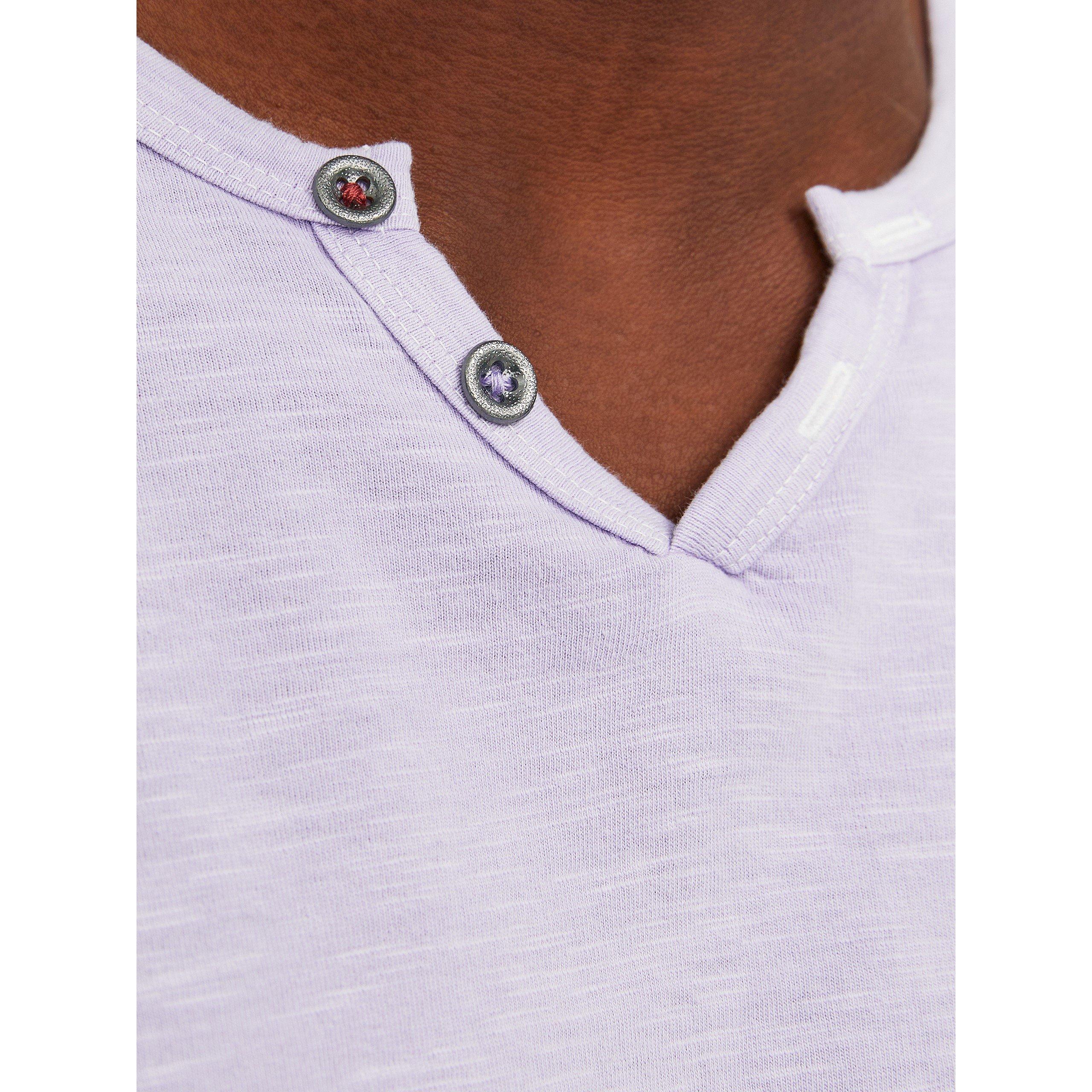 Jack and Jones JJ Split Neck T Shirt Mens