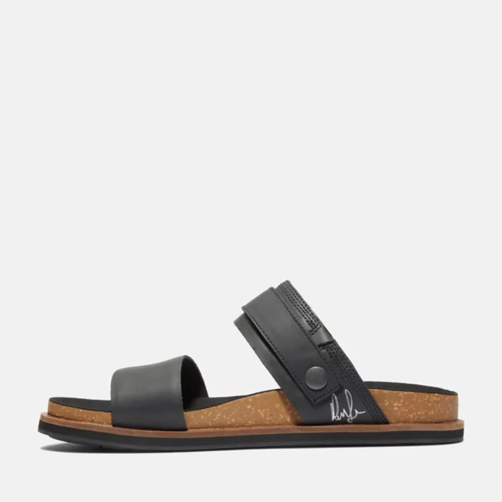 Sandale à double bride Amalfi Vibes pour homme en noir