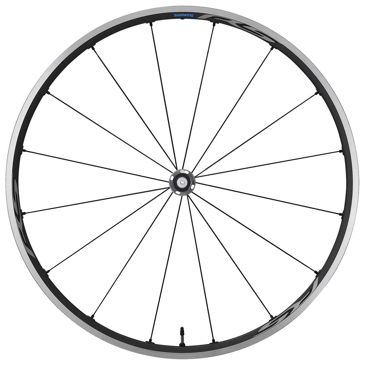 Shimano RS500 TL Quick Release Voorwiel Zwart