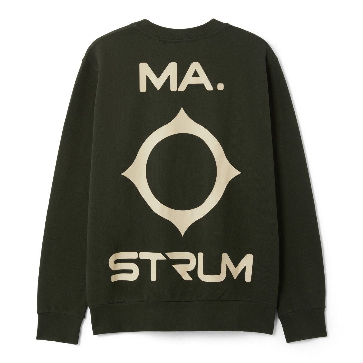 MA.STRUM  Oversized Back Logo Print Sweat