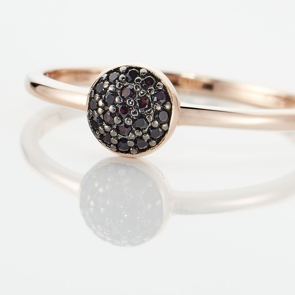Bague Colline Argent Rose Oxyde De Zirconium