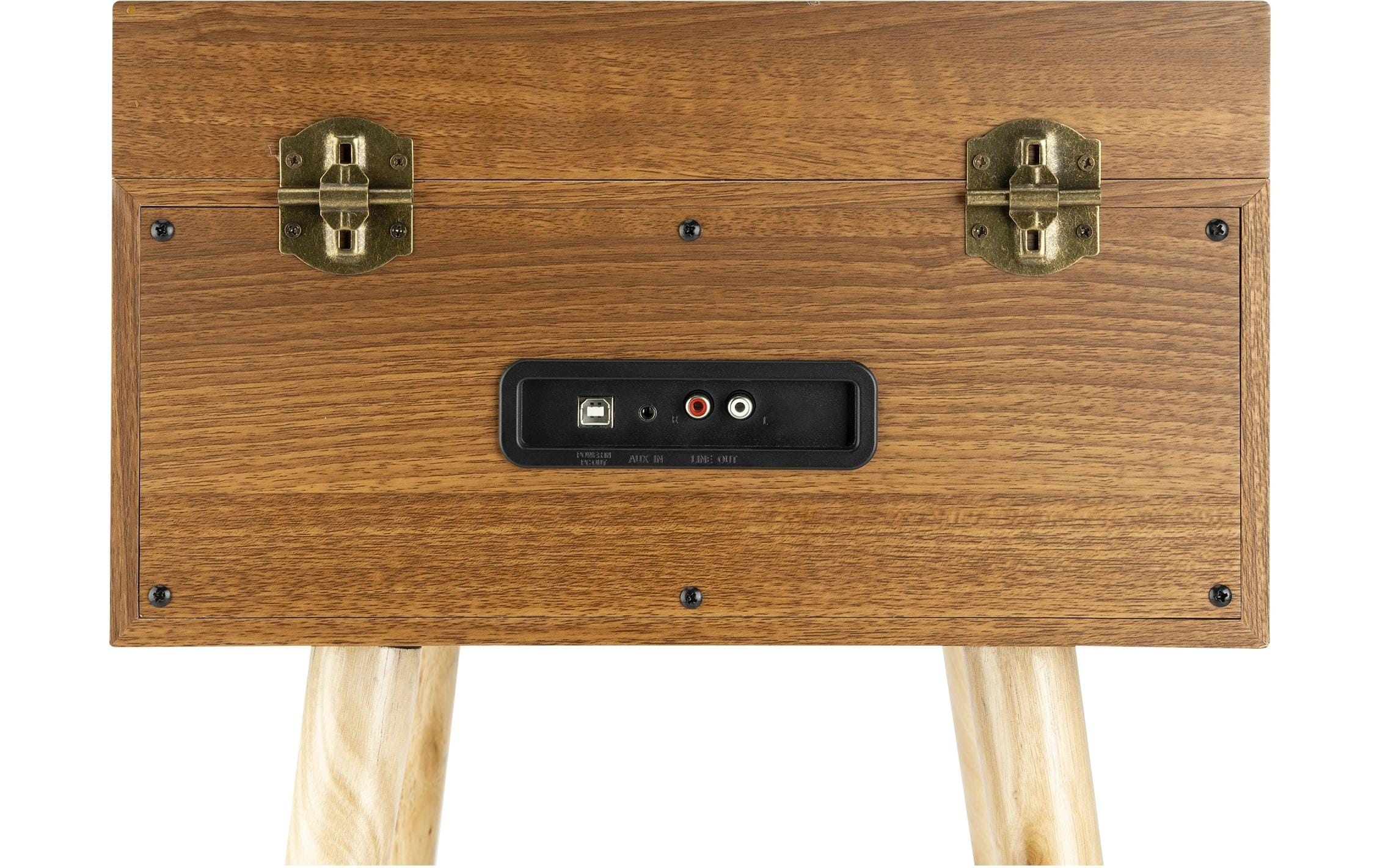 Plattenspieler mit Bluetooth Fremont BraunPlattenspieler mit Unterbau