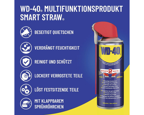 Sprayolie WD-40 200 ml Smart Straw + 20 ml GRATIS