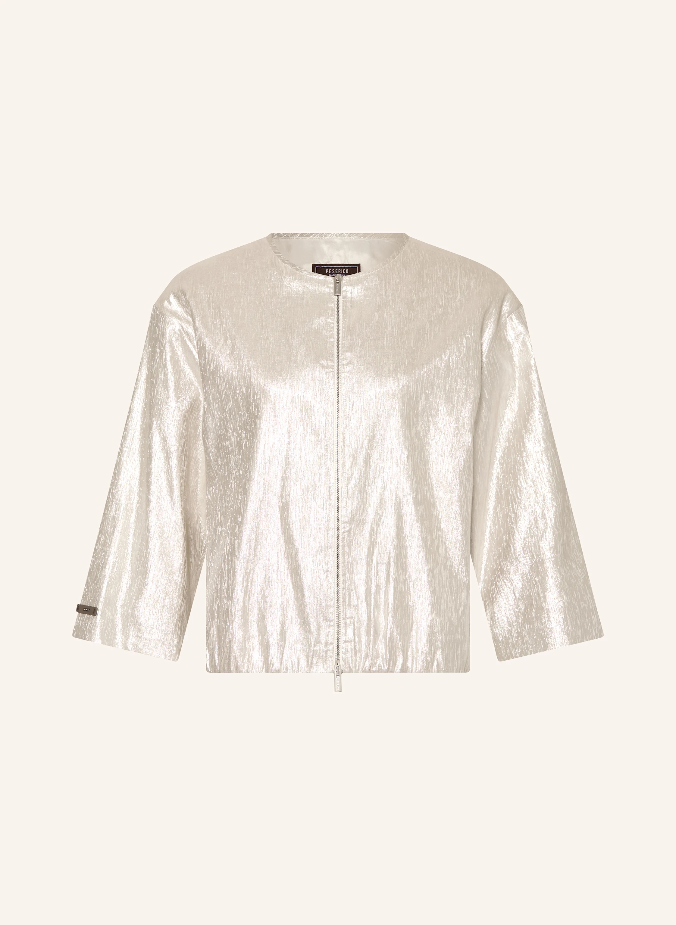 PESERICO Jacke mit 3/4-Arm und Glitzergarn