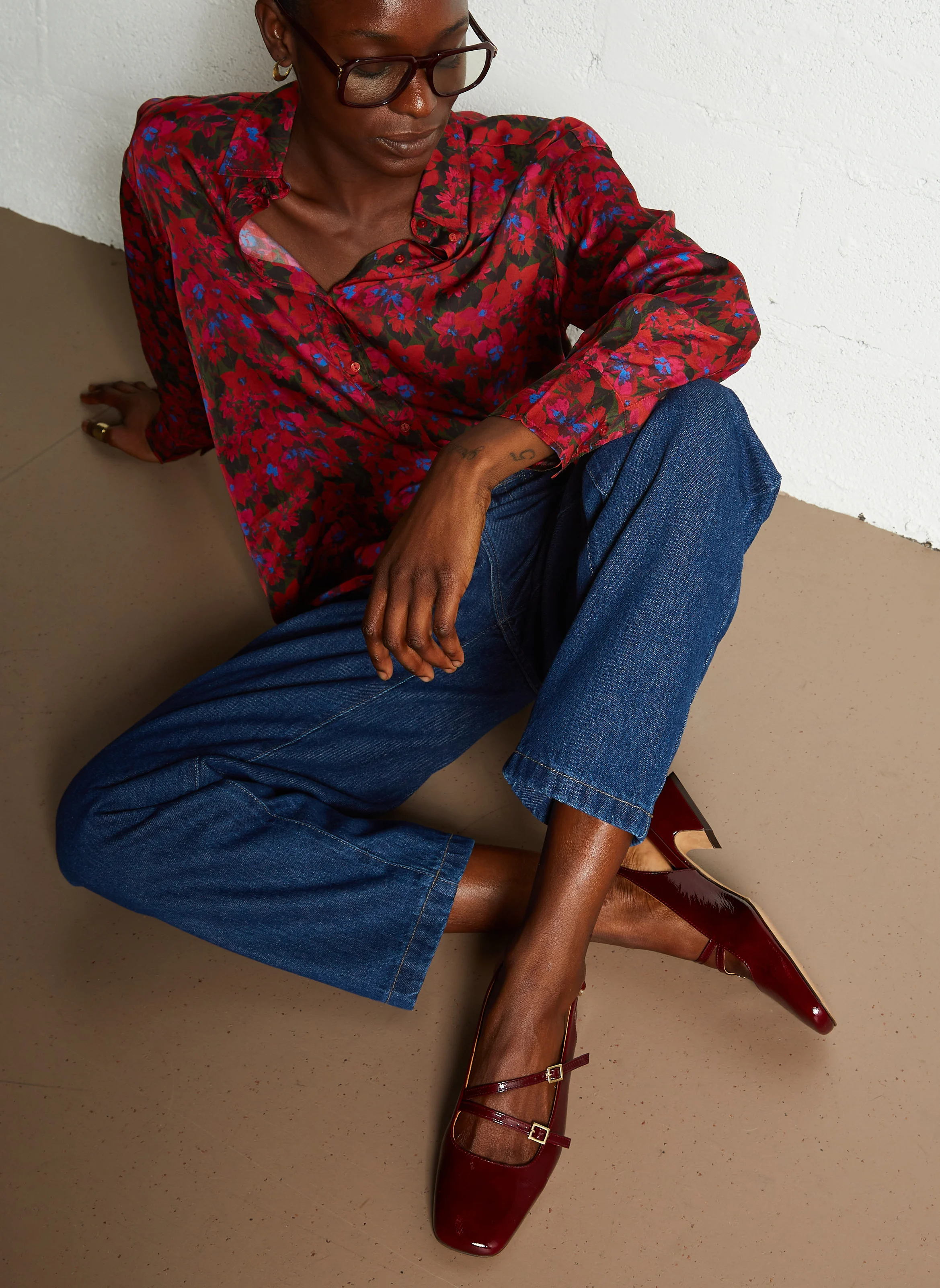 BECCA - Escarpins en cuir | Rouge