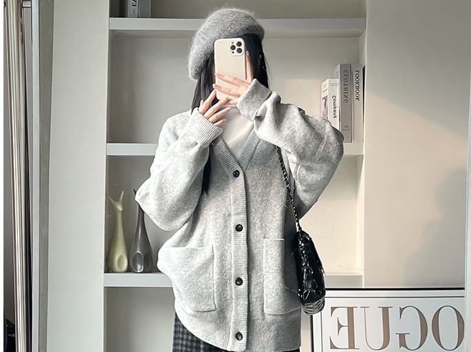 evanesce - Elastische, geruite broek met hoge taille en wijde pijpen