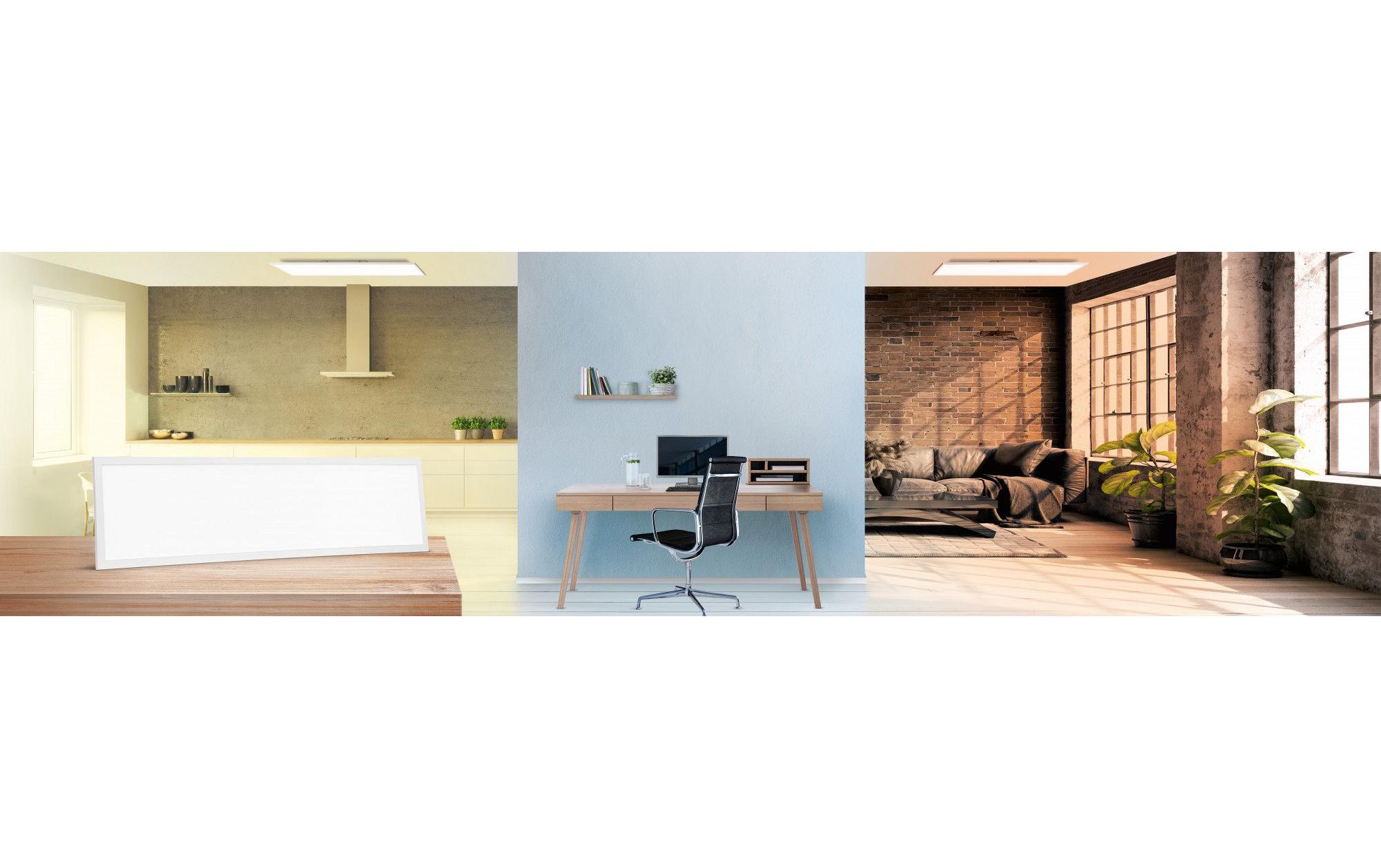 Panelleuchte Sun@Home Planon Plus, 35 W, CRI95, 120 x 30 cm<br>Smartes LED-Panel mit WiFi- Technologie