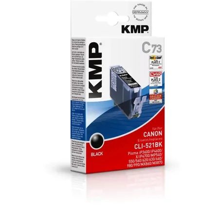 KMP Tinte C73, Farbe: black dye, Inhalt: 9ml