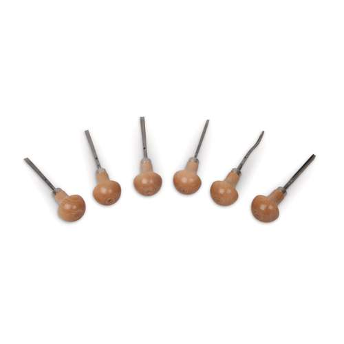 STUBAI Mikro-Schnitzeisen-Set, 6-tlg.
