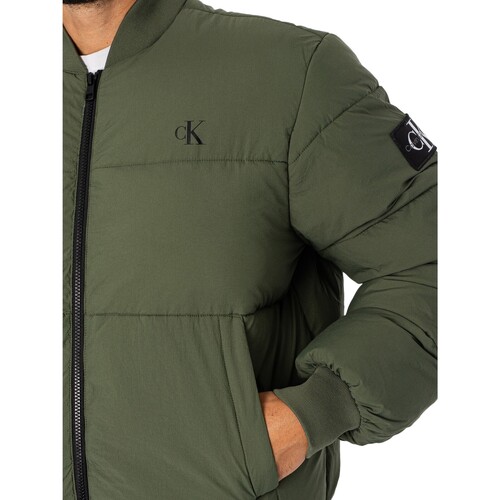 Calvin Klein Jeans - Chaqueta Bomber Comercial Verde