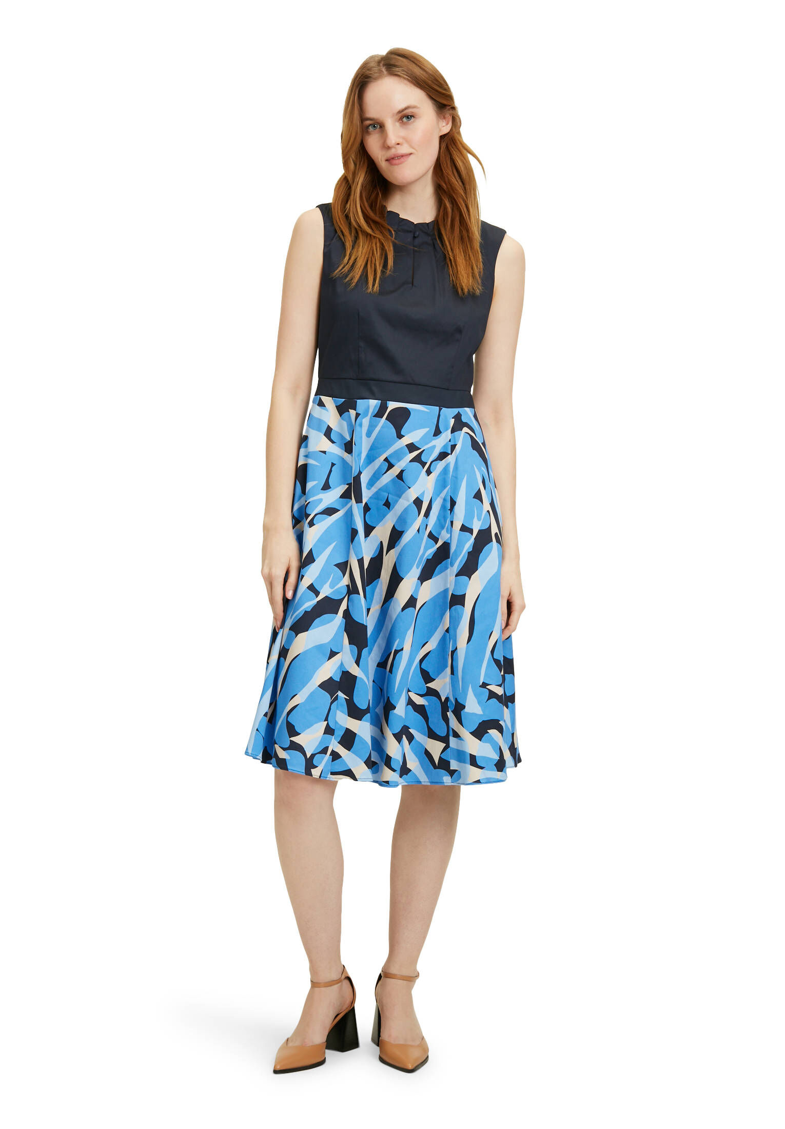 Betty & Co| Damen Midikleid ohne Arm
