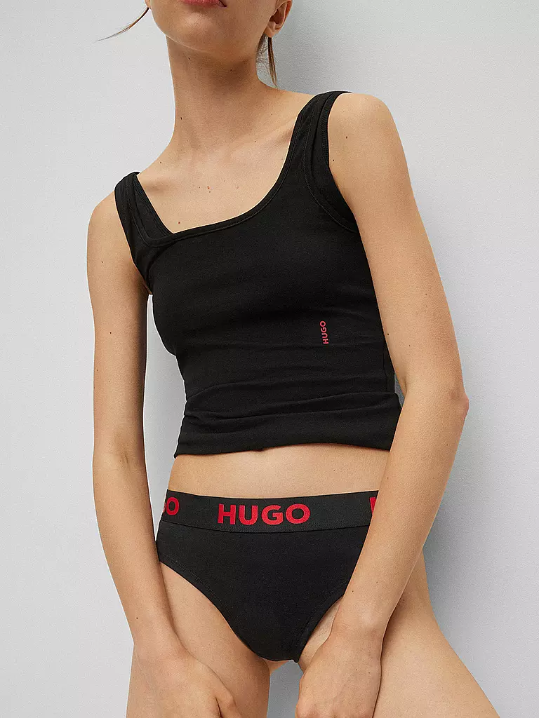 HUGO String black schwarz