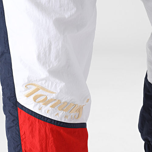 Pantalon Jogging A Bandes Archive 3493 Banc Bleu Marine Rouge