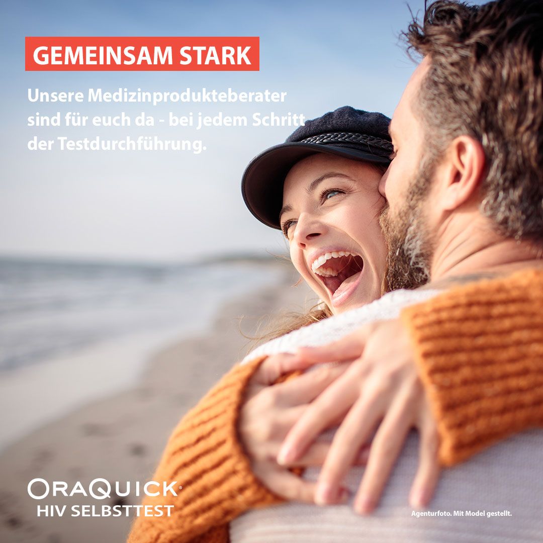 OraQuick HIV Selbsttest durch Mundabstrich