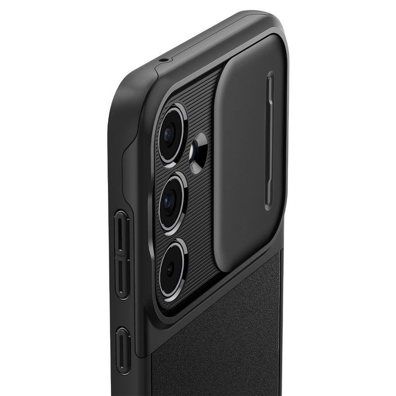 Samsung Galaxy A55 Optik Armor Hybrid Case Hülle mit Cam-Slider (ACS07535) - Schwarz